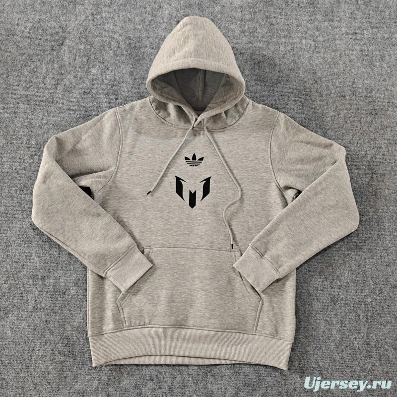 25/26 Inter Miami Messi Fleece-lined Hoodie 9 Color Full Zipper Jacket + Long Pants