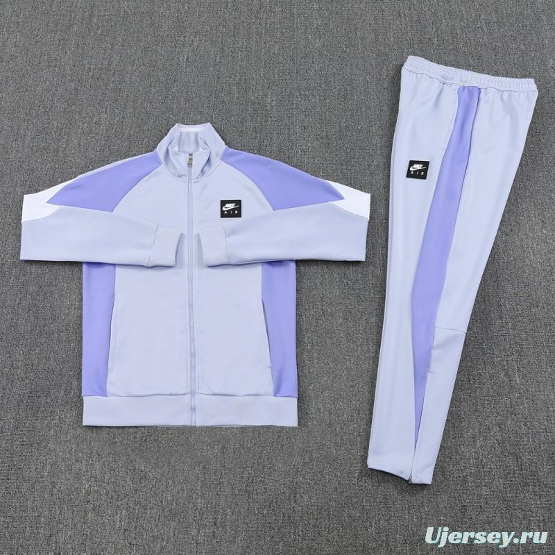 2025 NIKE Purple Full Zipper Jacket + Long Pants