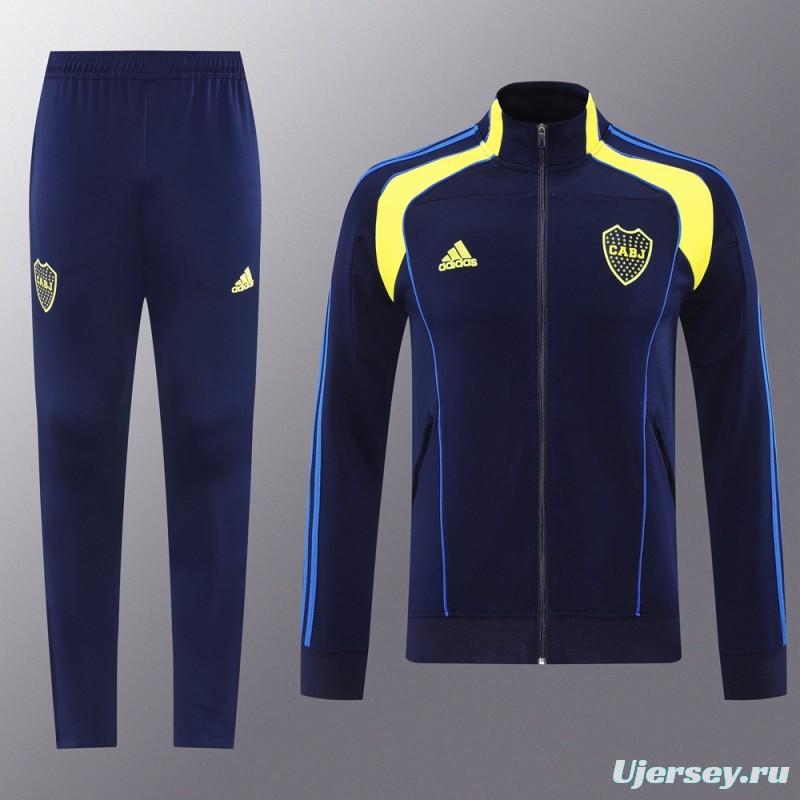 25/26 Boca Juniors Navy Full Zipper Jacket + Long Pants