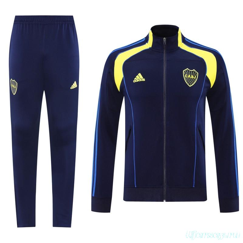 25/26 Boca Juniors Navy Full Zipper Jacket + Long Pants