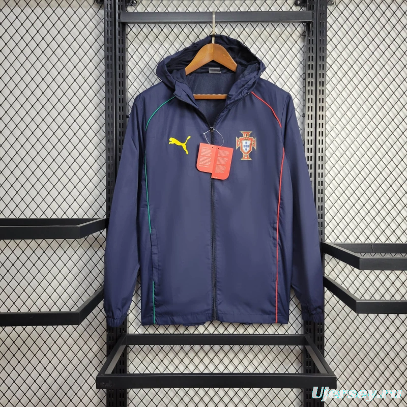2025 Portugal Jacket Navy Windbreaker