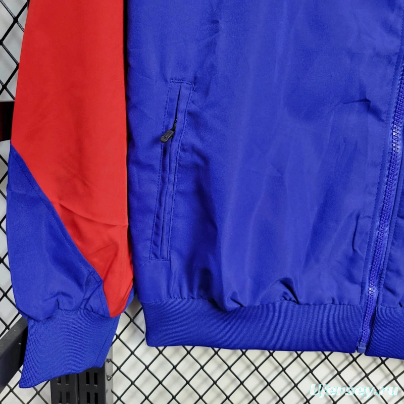 25/26 Barcelona Jacket Blue Windbreaker