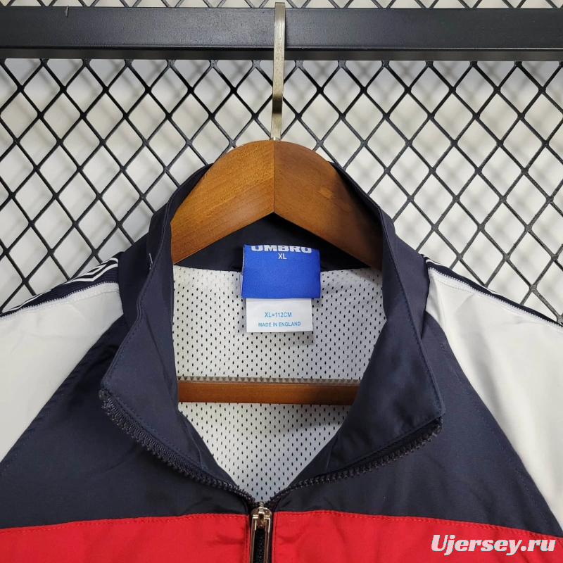 2025 England Jacket Navy/Red/White Windbreaker