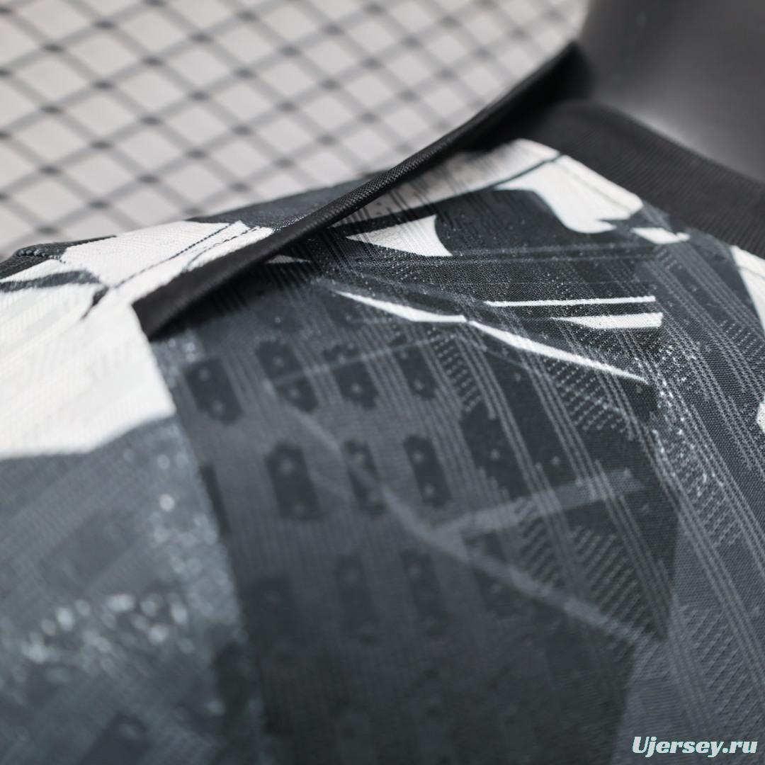 Player Version 25/26 FC 
Al-Ittihad Black with Abstract Camouflage Pattern Jersey