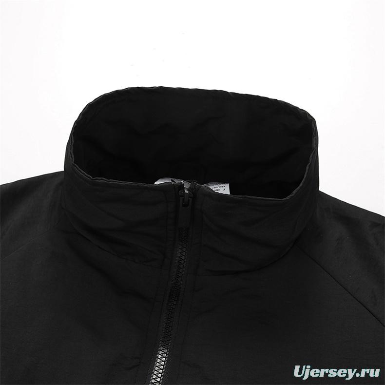 2025 Adidas Original Blue/Brick red/Bright Red/BLACK Full Zipper Windbreaker 4 Colors