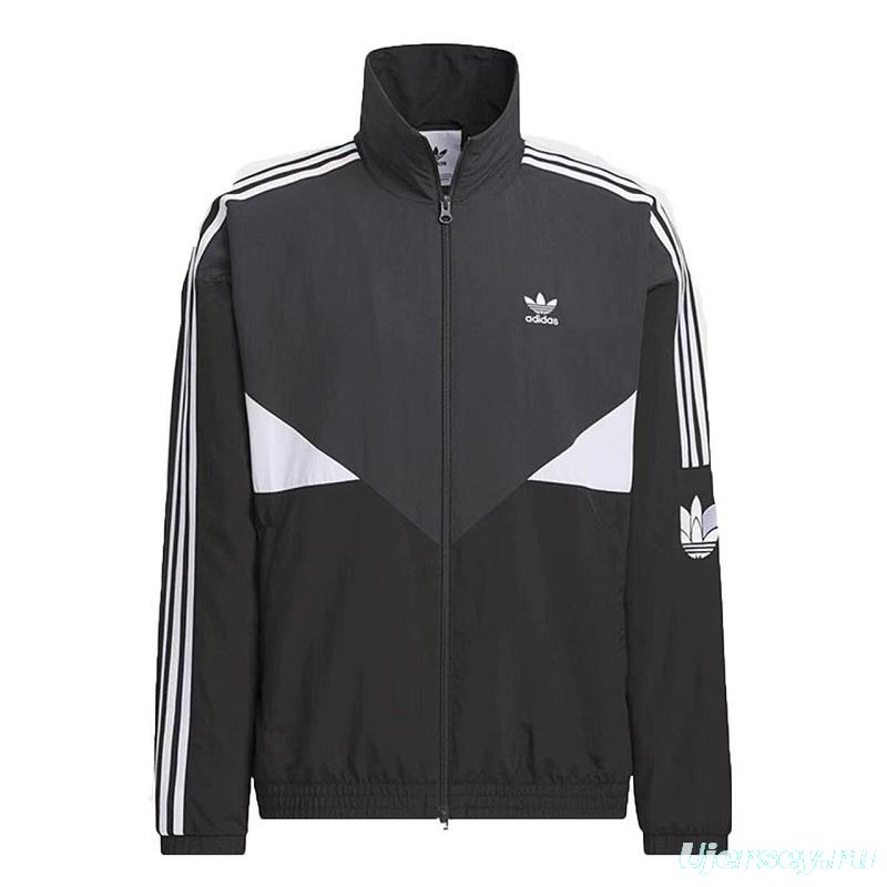 2025 Adidas Black/White Windbreaker