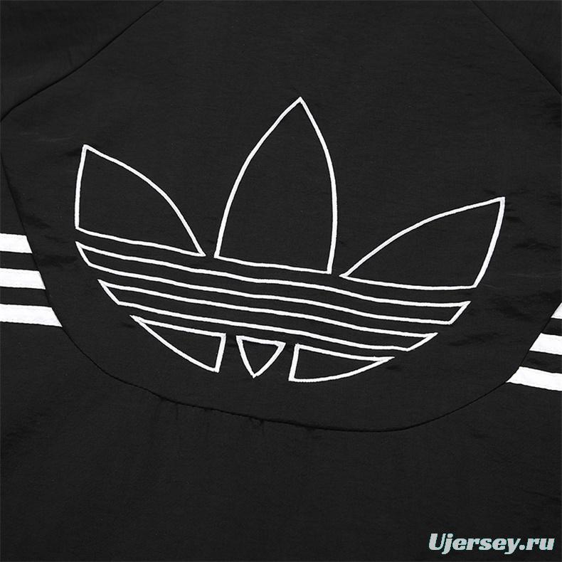 2025 Adidas Original Blue/Brick red/Bright Red/BLACK Full Zipper Windbreaker 4 Colors