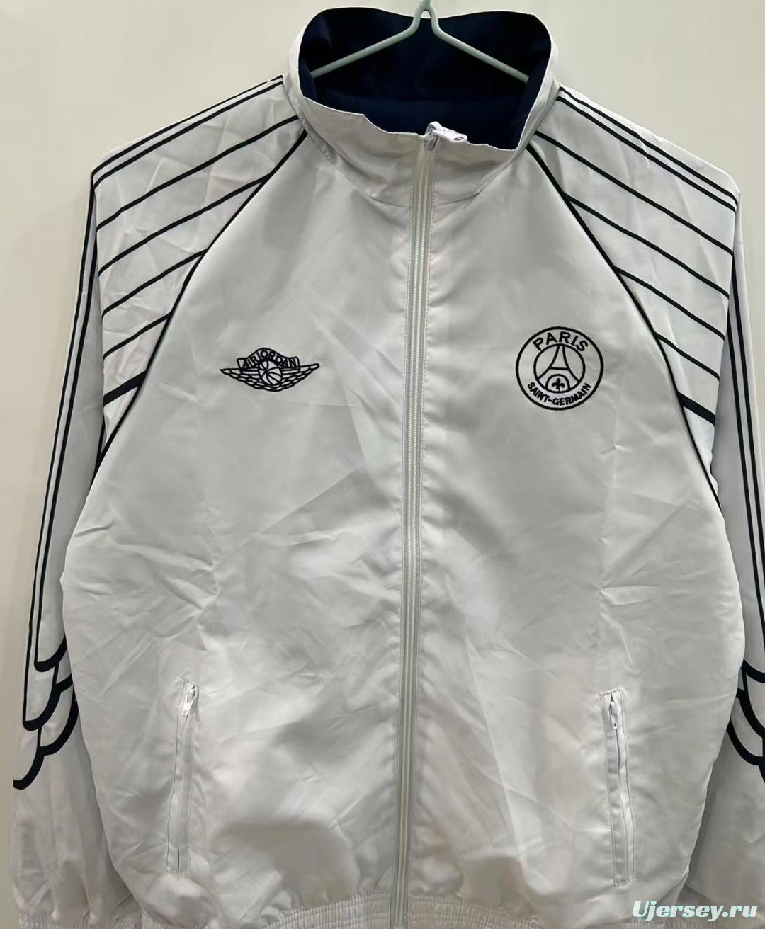 25/26 PSG Reversible White/Navy  Windbreaker