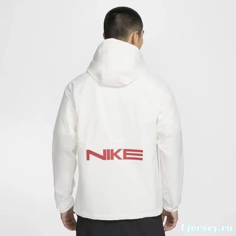 2025 NIKE White/Black Casual Jacket Windbreaker - 2 Colors