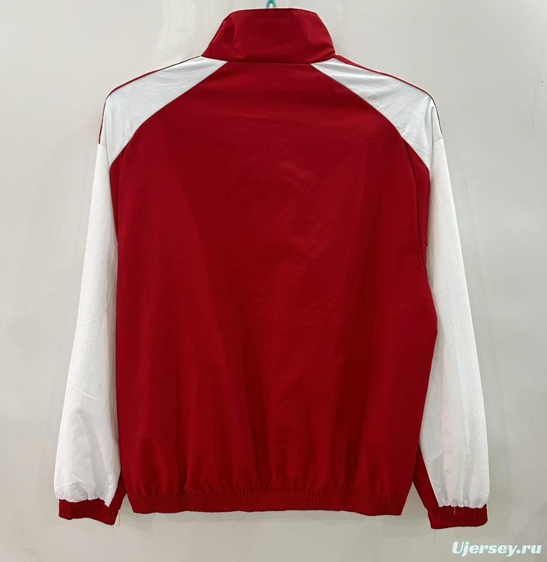 25/26 Arsenal Red/White Windbreaker