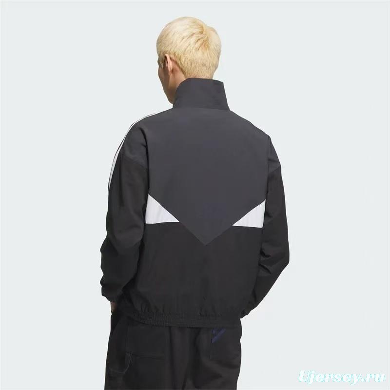 2025 Adidas Black/White Windbreaker