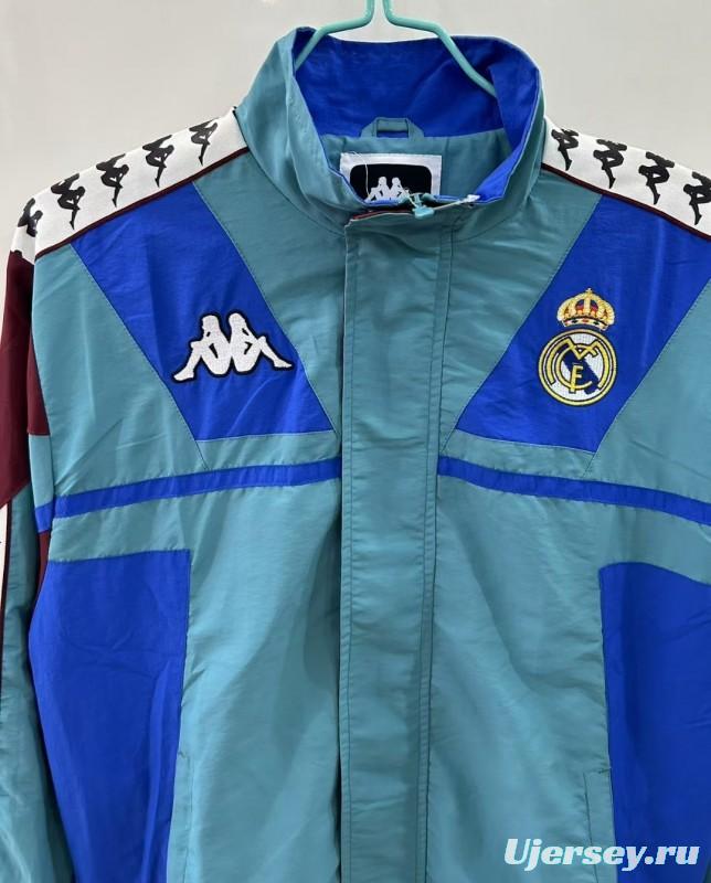 25/26 Real Madrid 1967 Style Blue Windbreaker