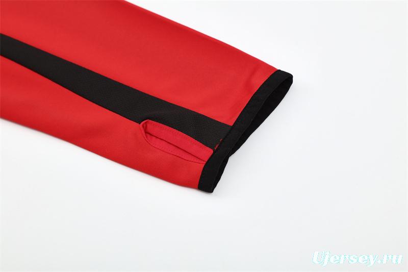 Retro 05/06 AC Milan Red Half Zipper Jacket