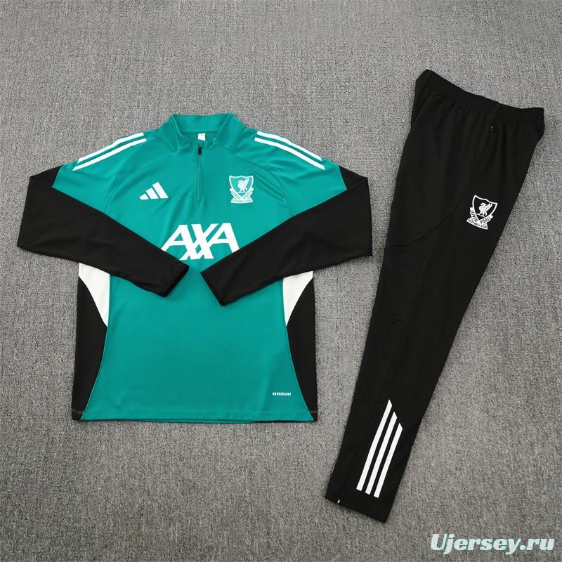 25/26 Liverpool Green Half Zipper Jacket+Long Pants
