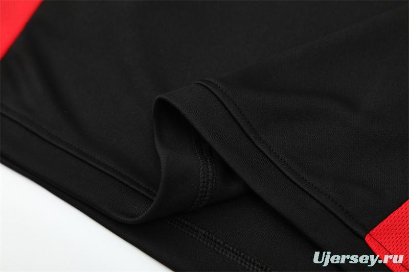 Retro 03/04 AC Milan Black Half Zipper Jacket