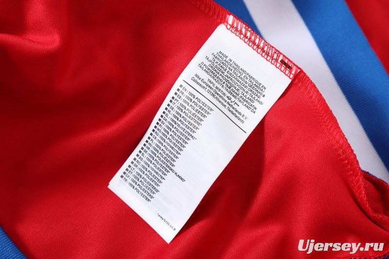 25/26 Atletico Madrid Red Full Zipper Jacket + Long Pants