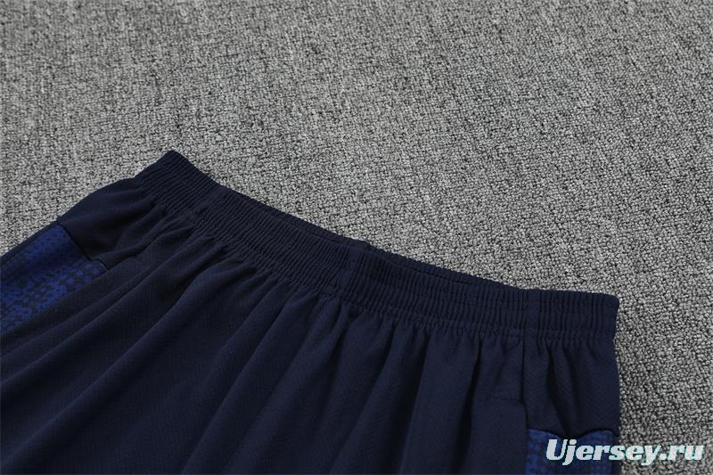 25/26 Olympique de Marseille Royal Blue Camouflage with XS Short Sleeve+Soccer Shorts