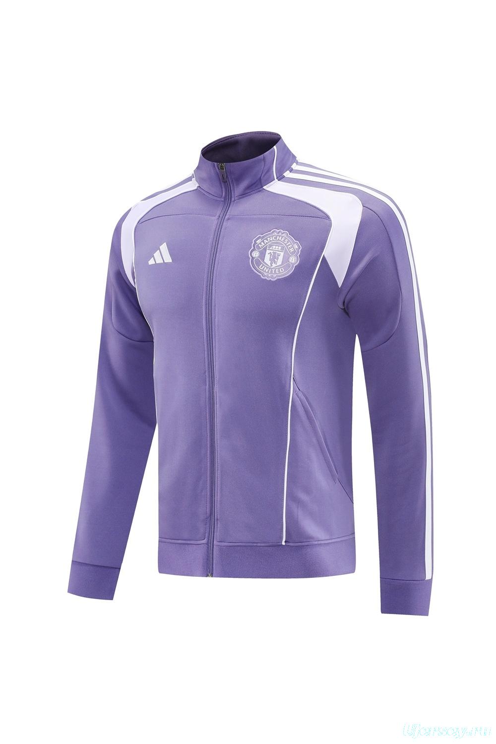 2025 Adidas Purple Full Zipper Jacket + Long Pants