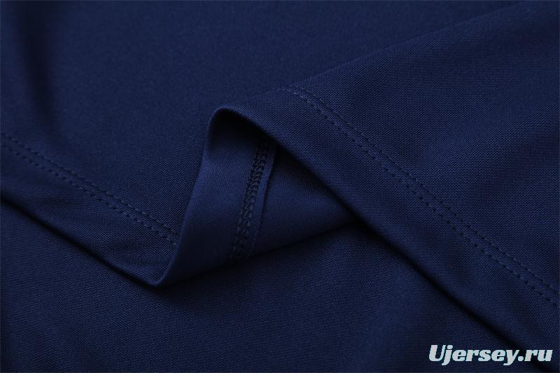 Retro 05/06 Real Madrid Royal Blue Half Zipper Jacket