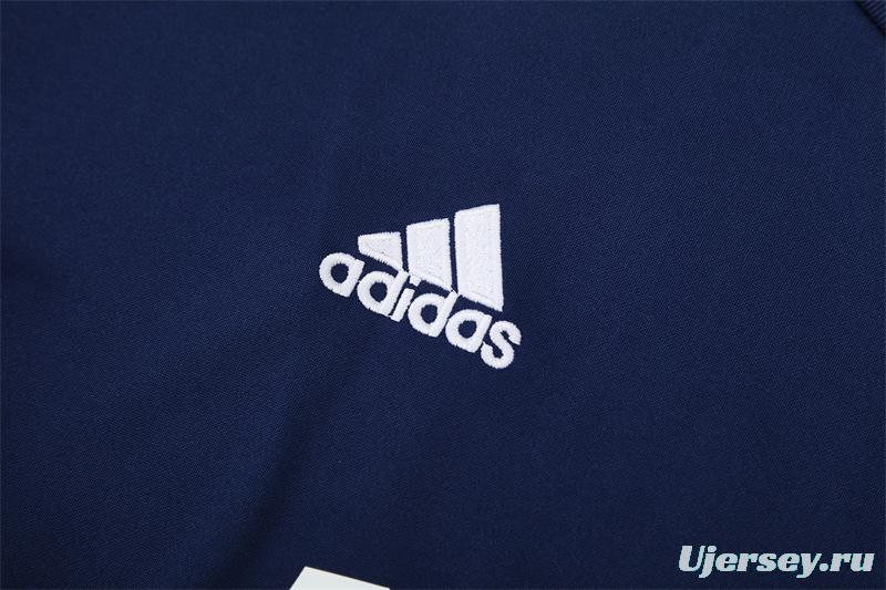 Retro 12/13 Real Madrid Royal Blue Half Zipper Jacket