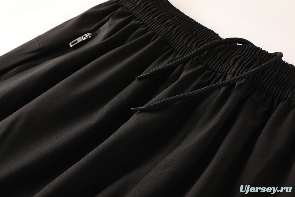 25/26 Adidas Black Hoodie Full Zipper Jacket + Long Pants