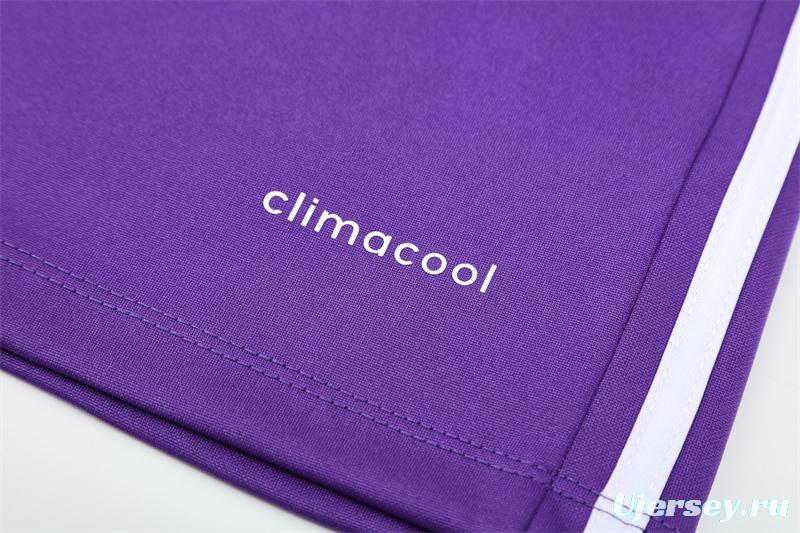 Retro 16/17 Real Madrid Purple Half Zipper Jacket