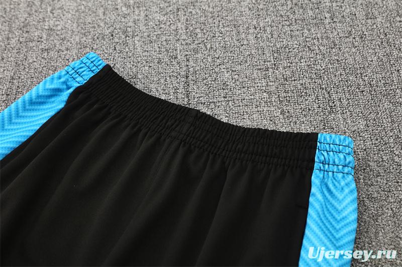 25/26 Napoli Light Blue Camouflage Half Zipper Jacket+Long Pants