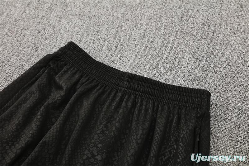 25/26 Barcelona Black Joint Edition Half Zipper Jacket+Long Pants