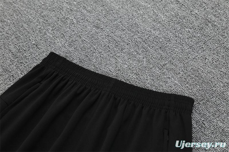 25/26 Manchester City Black Half Zipper Jacket+Long Pants