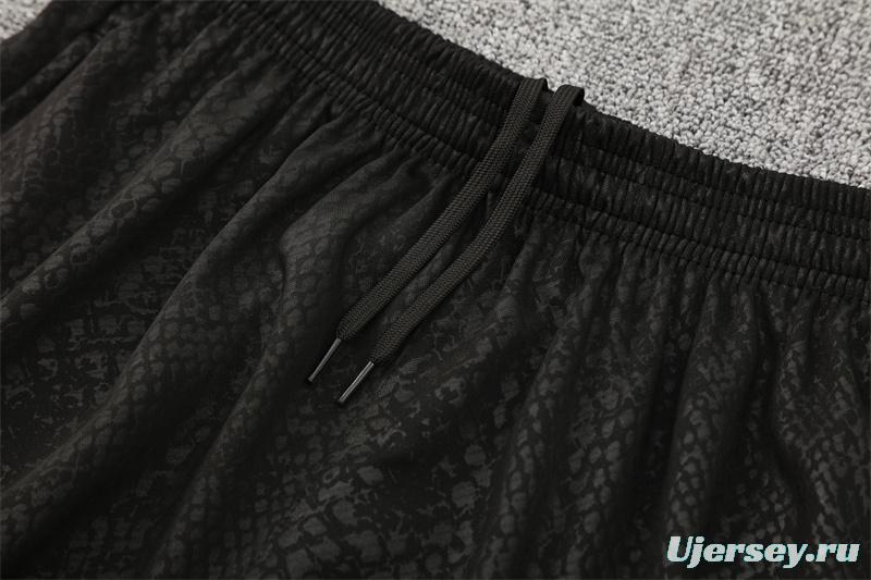 25/26 Barcelona Black Joint Edition Half Zipper Jacket+Long Pants