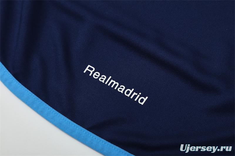 Retro 05/06 Real Madrid Royal Blue Half Zipper Jacket