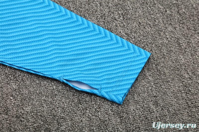 25/26 Napoli Light Blue Camouflage Half Zipper Jacket+Long Pants