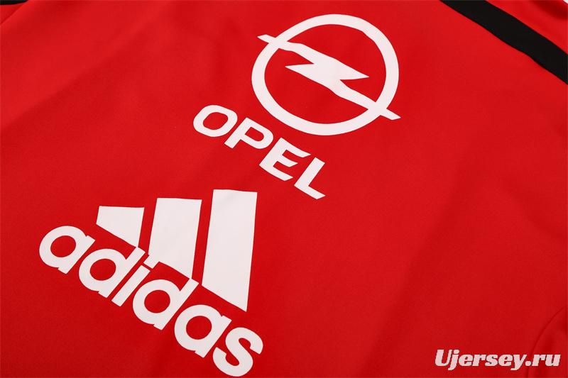 Retro 04/05 AC Milan Red Half Zipper Jacket