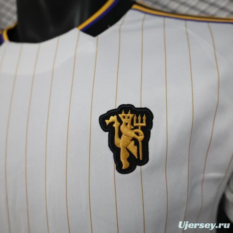 Player Version 25/26 Manchester United White Casual Jersey