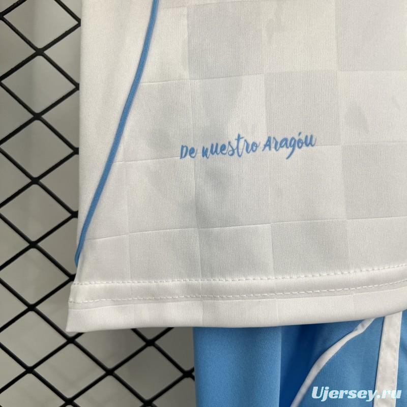 25/26 Kids Real Zaragoza Home Jersey