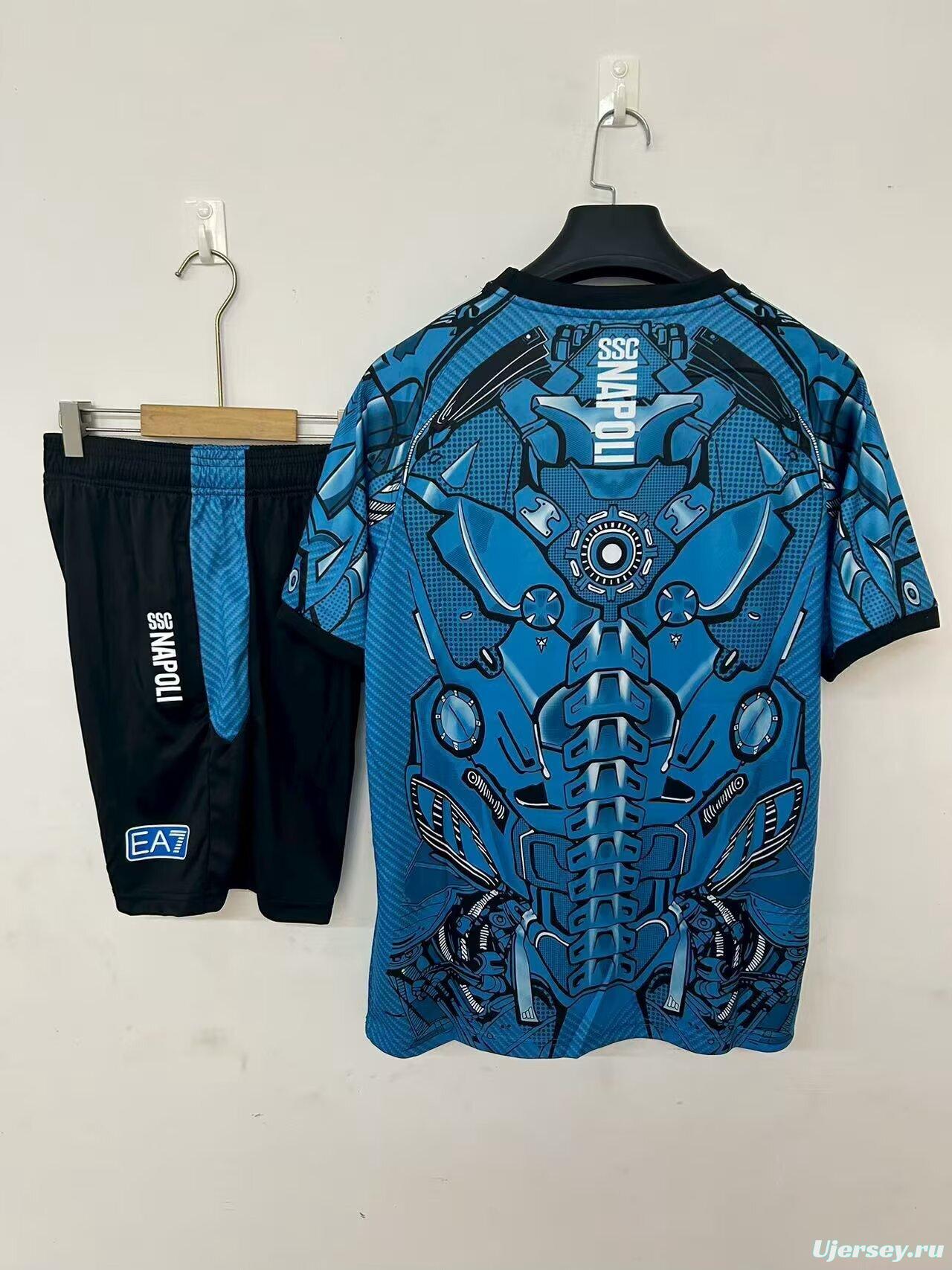 25/26 Napoli Training Pre-Match Jersey Blue+ Shorts