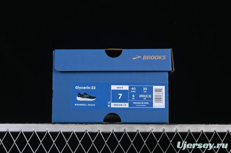 Brooks Glycerin 22 Cushioned Marathon Nitrogen Running Shoes - 1104451D002