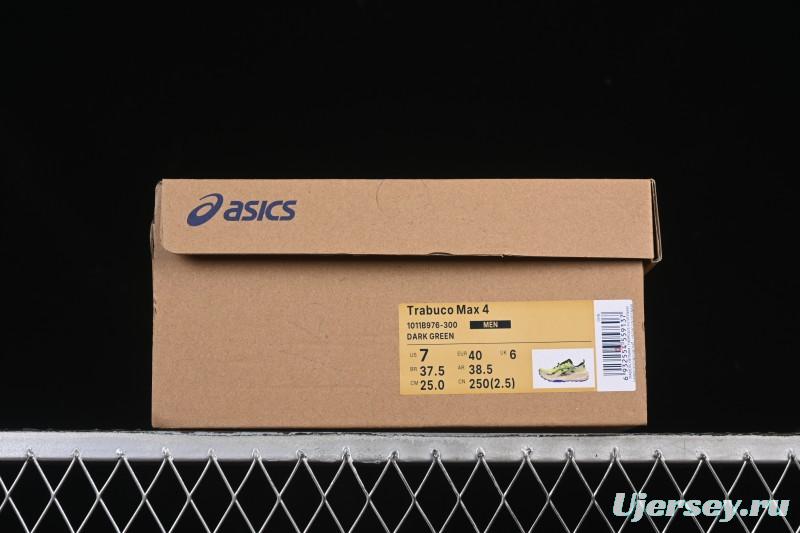Asics Trabuco Max 4 Sports Casual Breathable Professional Running Shoes - 1011B976-300