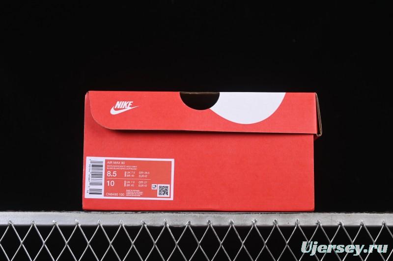 Nike Air Max 90 Retro Running Shoes with Max Air Cushion - CN8490-100