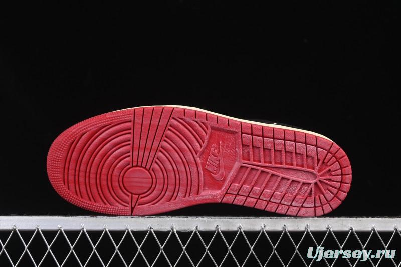 Nike Nigel Sylvester x Air Jordan 1 Low Lifestyle Casual Skate Shoes - IB8958-001