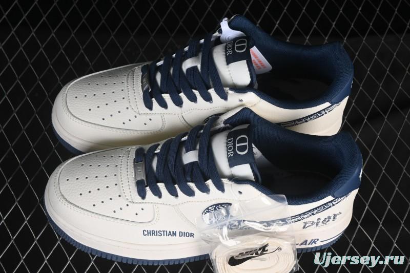 Nike Air Force 1 '07 Low Dior Collaboration Milan Embroidery Low-Top Casual Sneakers - XD2588-608