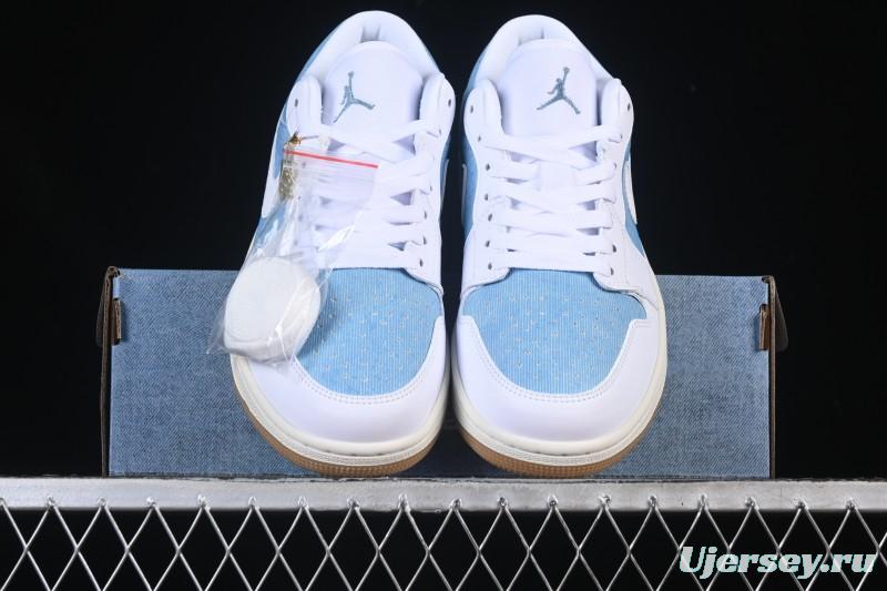 Nike Air Jordan 1 Low Denim Retro Basketball Shoes - HQ2004-400