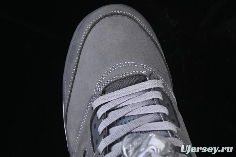 Nike Air Jordan 5 Retro Basketball Shoes with Wolf Grey Design - DD0587-002