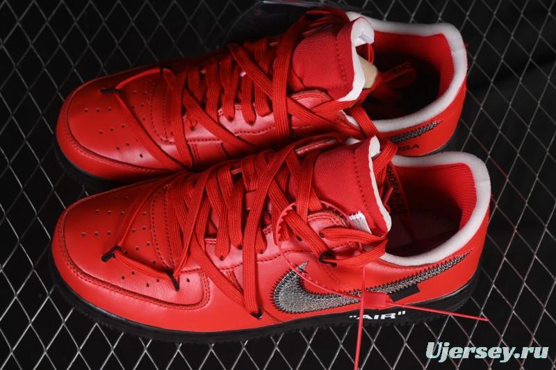 Nike Off White Air Force 1 '07 Low Casual Sports Sneakers - DD1876-600