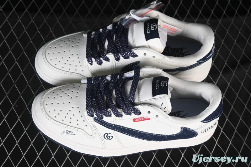 Nike Travis Scott x Fragment Design x Air Jordan 1 Low OG SP AJ1 Low-top Casual Sneakers - JW1188-148