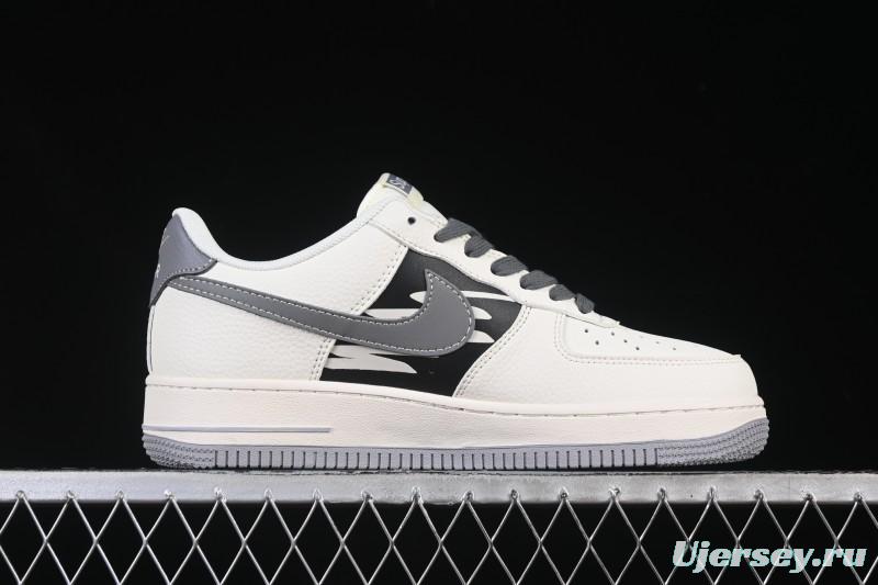 Nike Air Force 1 '07 Low Supreme Graffiti Beige Swoosh Casual Sneakers - QW5606-272