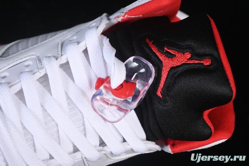 Nike Air Jordan 5 Retro Fire Red Black Tongue Basketball Shoes - HQ7978-101