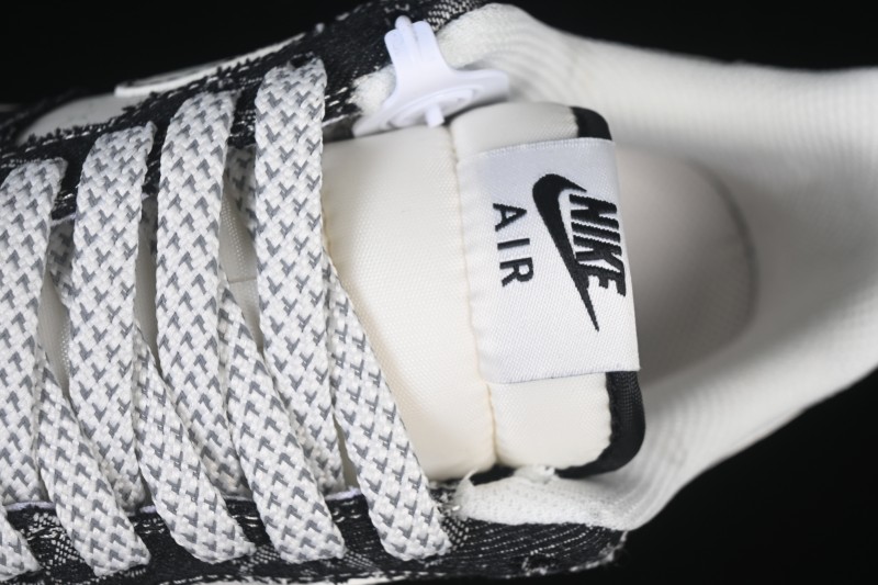 Nike Air Force 1 '07 Low LV Collaboration Denim Beige Black Stitching Casual Sneakers - MZ9588-815