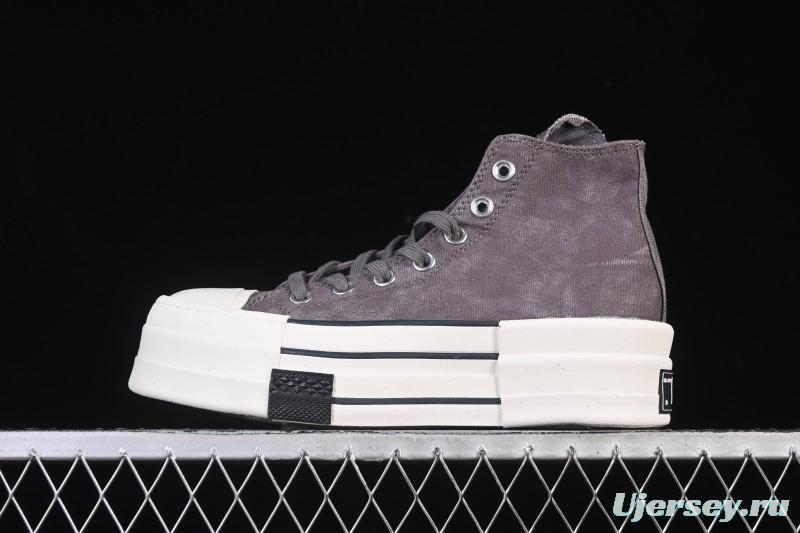 Rick Owens Drkshdw Converse Chuck 70 High Top Platform Canvas Sneakers - A06755C