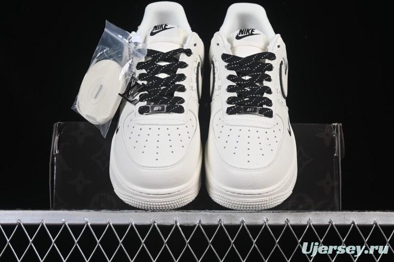 Nike Air Force 1 '07 Low LV Collaboration Off-White Small Swoosh Casual Sneakers - CS5288-035
